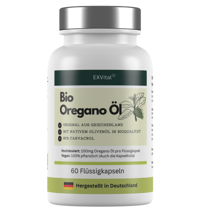 Bio Oregano Öl, 60 Flüssigkapseln von EXVital