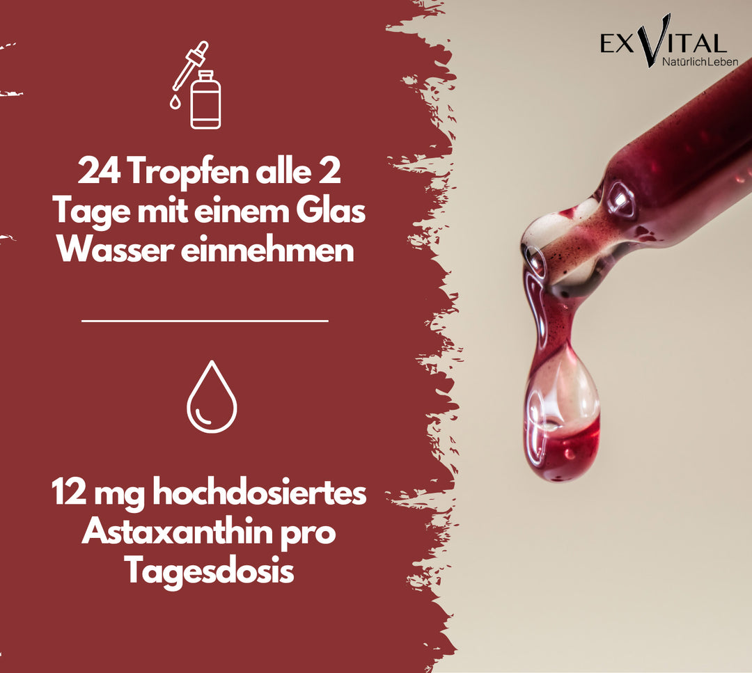Bio Astaxanthin Tropfen 30 ml von EXVital