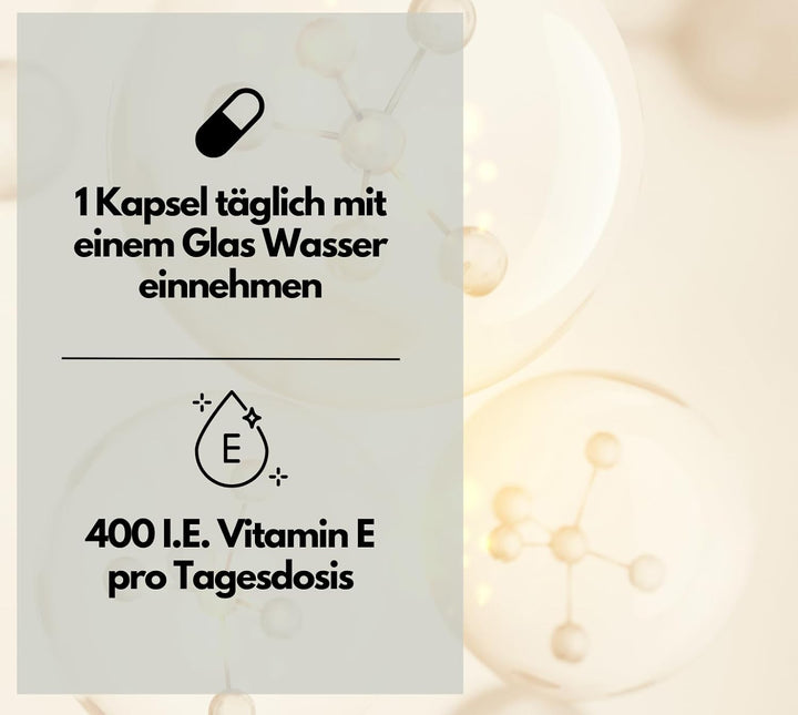 Vitamin E Softkapseln, hochdosiert mit 400 I.E., 240 Stück von EXVital