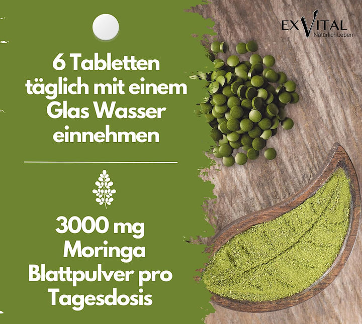 BIO Moringa Tabletten - 3000mg Moringa Oleifera
