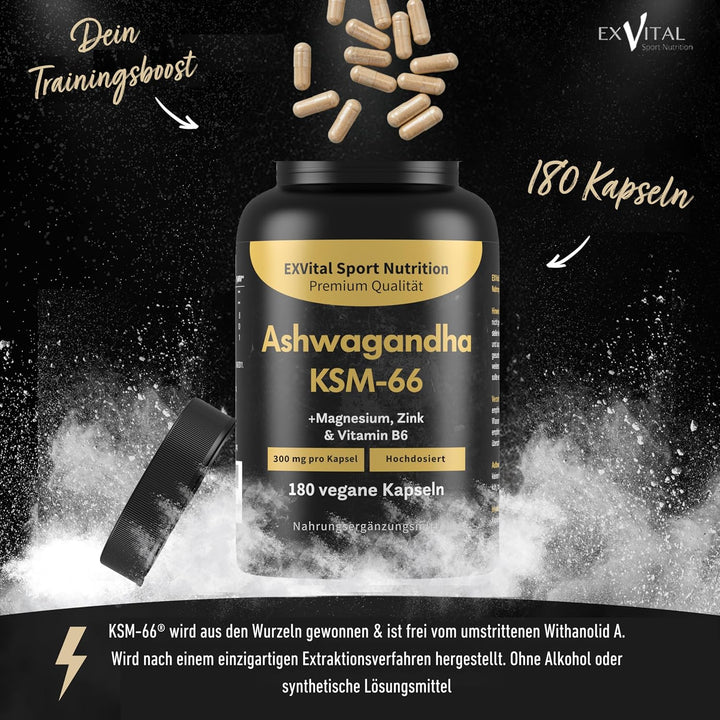 Ashwagandha KSM-66® 600 mg pro Tagesdosis von EXVital