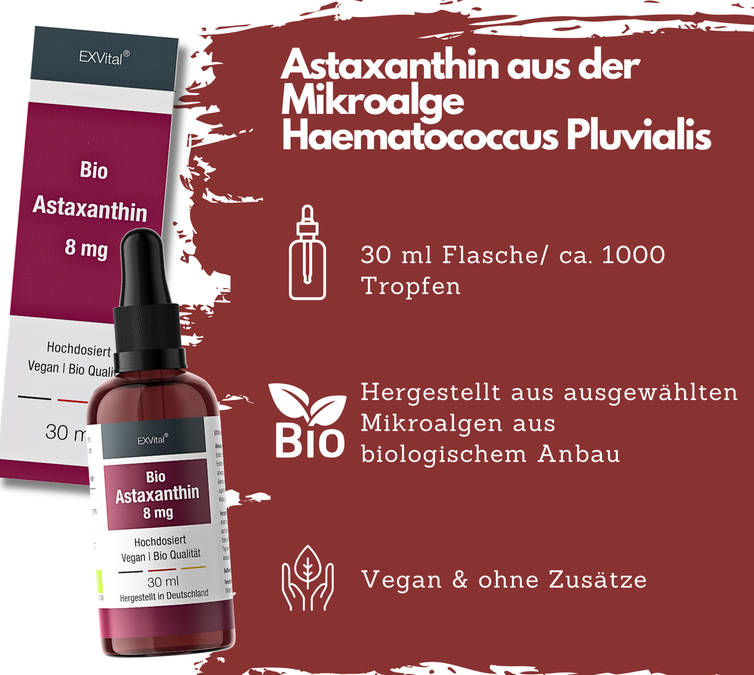 Bio Astaxanthin Tropfen 30 ml von EXVital