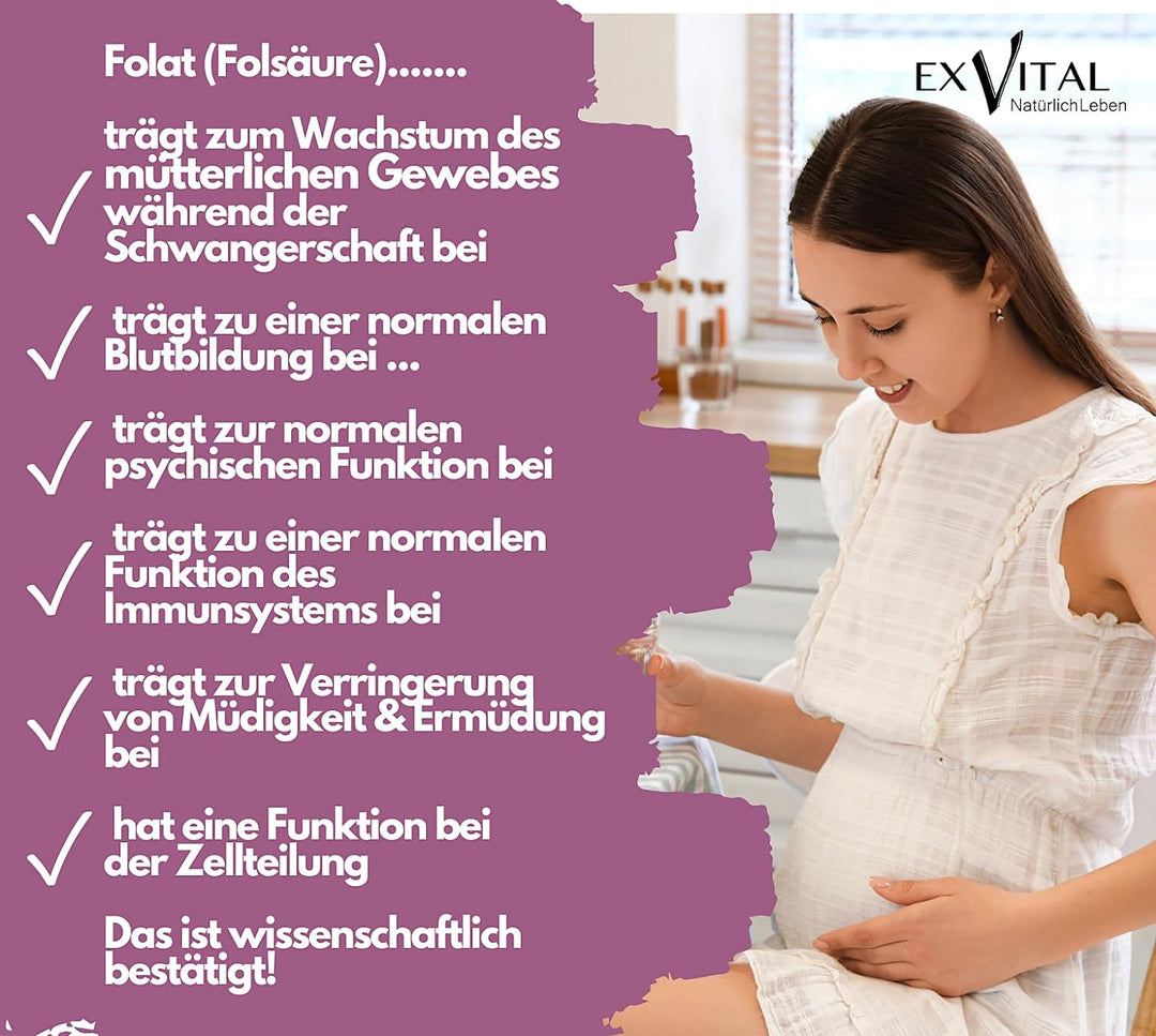 Folsäure Tropfen, 400 µg pro Tagesdosis von von EXVital