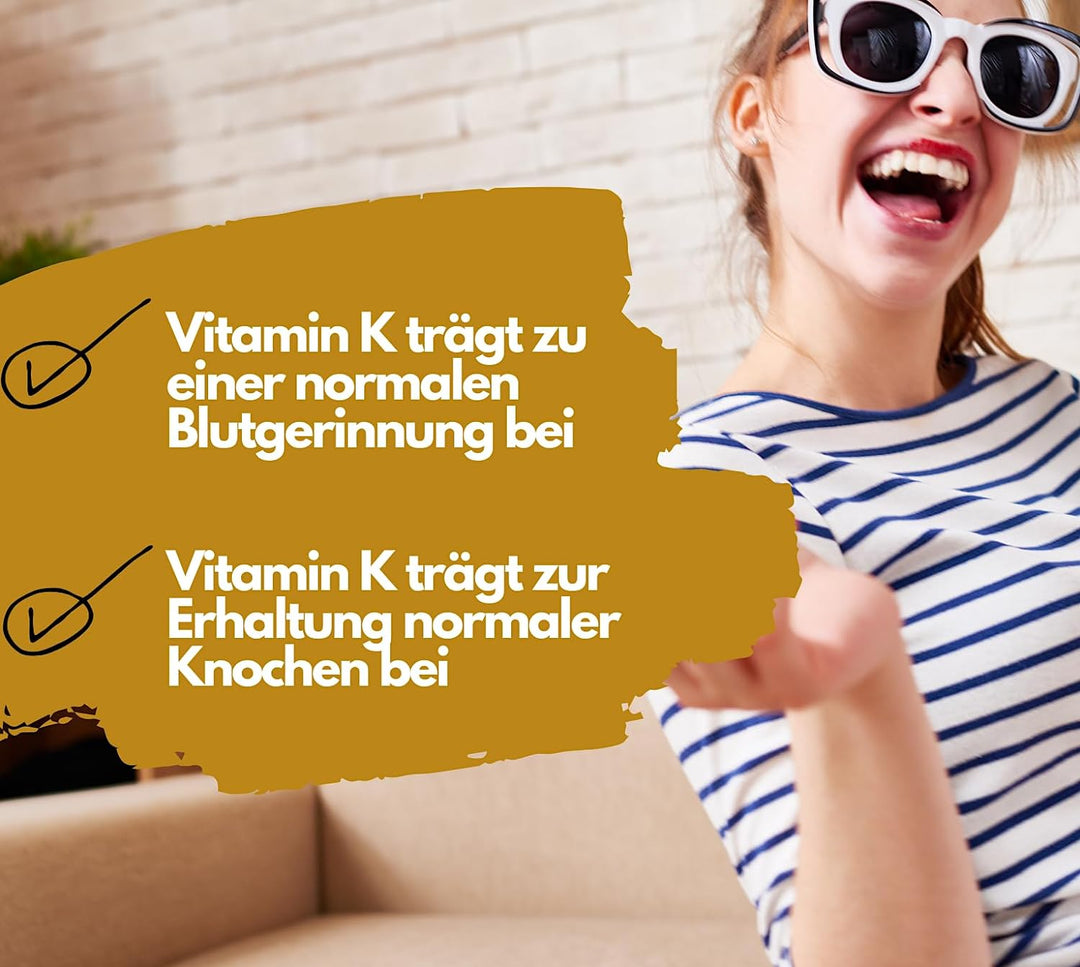 Vitamin K2 - Menaquinon MK-7 all-trans-Vitamin hochdosiert von EXVital, 30ml Tropfen