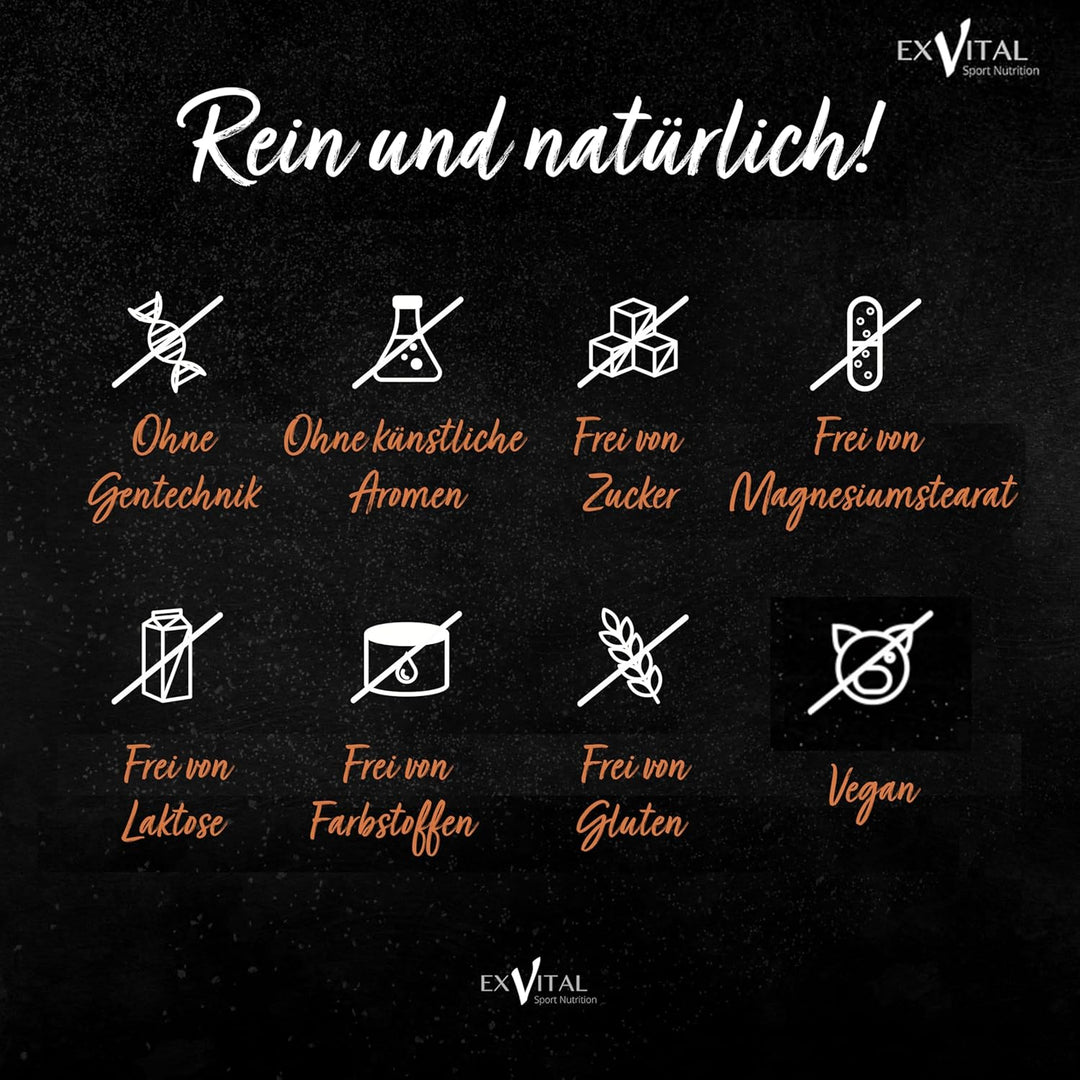 Maca Komplex mit Tribulus terrestris, Shilajit, L-Arginin &amp; Vitamin B von EXVital