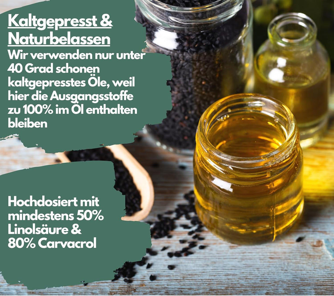 Oregano- Schwarzkümmelöl Komplex, 180 vegane Kapseln von EXVital
