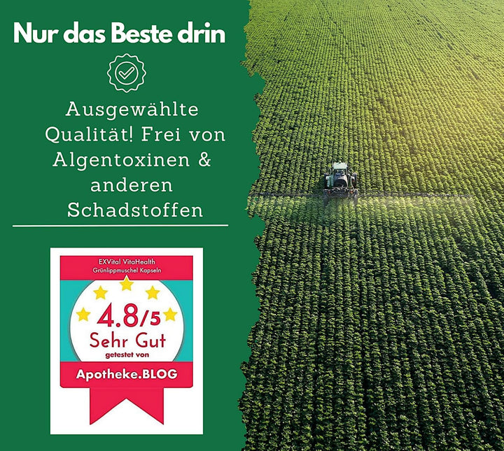 Grünlippmuschel hochdosiert von EXVital, 300 Kapseln