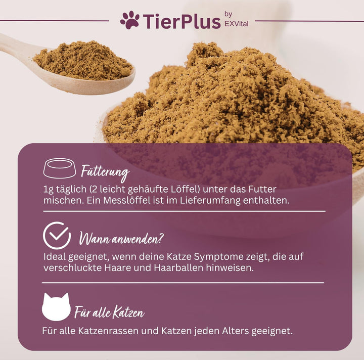 TierPlus Anti Hairball Komplex Pulver für Katzen