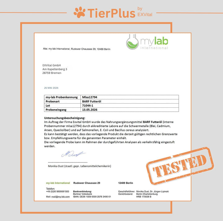 TierPlus Barf Futteröl für Hunde &amp; Pferde