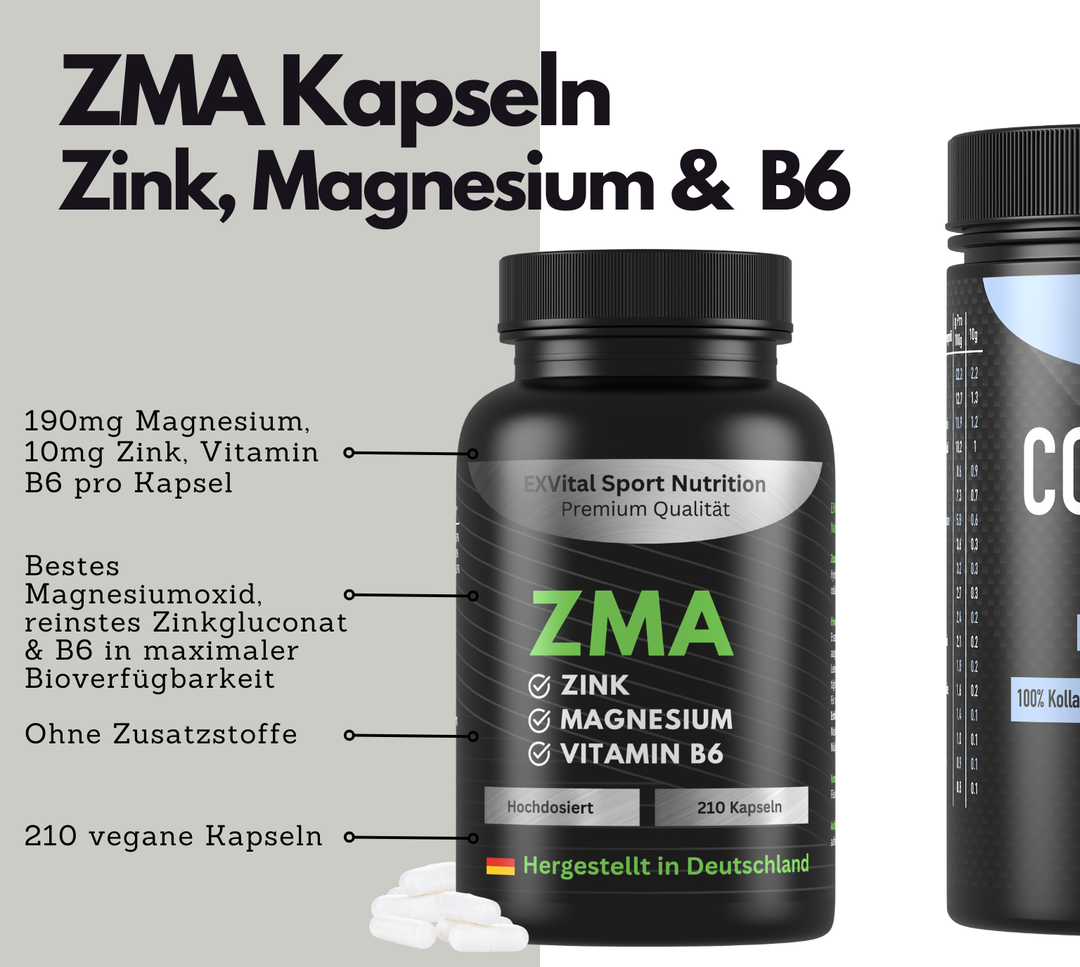Performance Stack (Collagen Pulver, ZMA &amp; Maca Komplex Kapseln)