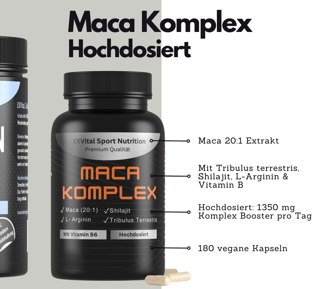 Performance Stack (Collagen Pulver, ZMA &amp; Maca Komplex Kapseln)