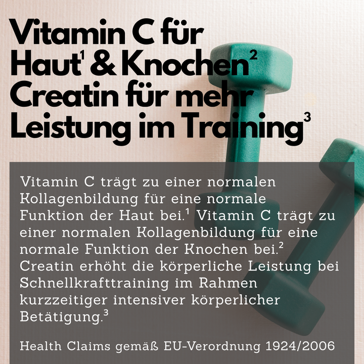 Kollagen + Creatin Mixpulver, 500g Dose von EXVital