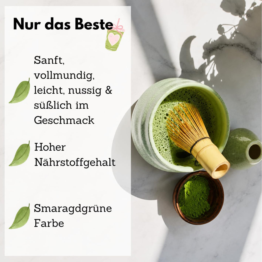 Matcha Ceremonial Grade, Matcha Pulver aus Uji Japan, 100 g