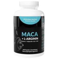 Maca 4000mg + L-Arginin 1800mg, 240 Kapseln Maca 4000mg + L-Arginin 1800mg, 240 Kapseln