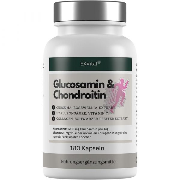 Glucosamin Chondroitin, 180 Kapseln Komplex von EXVital