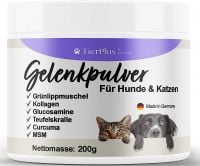 TierPlus Gelenkpulver für Hunde & Katzen mit Grünlippmuschel von EXVital TierPlus Gelenkpulver für Hunde & Katzen mit Grünlippmuschel von EXVital