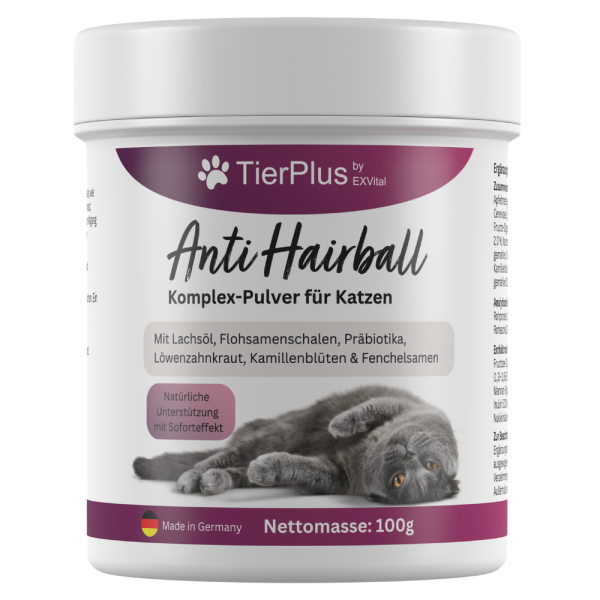 TierPlus Anti Hairball Komplex Pulver für Katzen