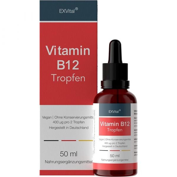Vitamin B12 (Methylcobalamin) von EXVital, 50ml Tropfen