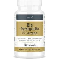 Bio Ashwagandha KSM-66® & Curcuma 120 Kapseln von EXVital Bio Ashwagandha KSM-66® & Curcuma 120 Kapseln von EXVital