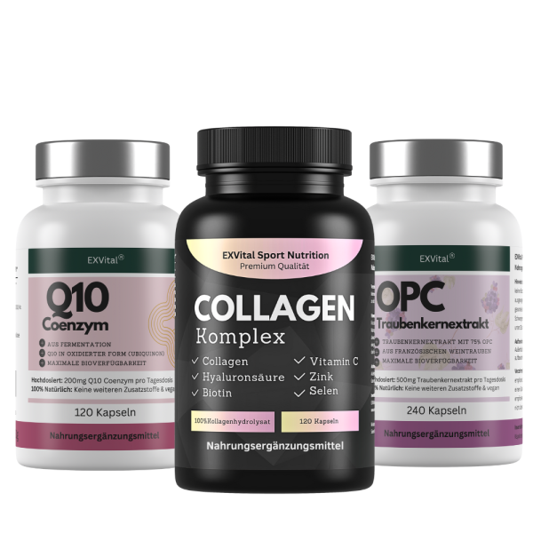 Natural Beauty Set (Collagen Komplex, Q10 & OPC Kapseln)