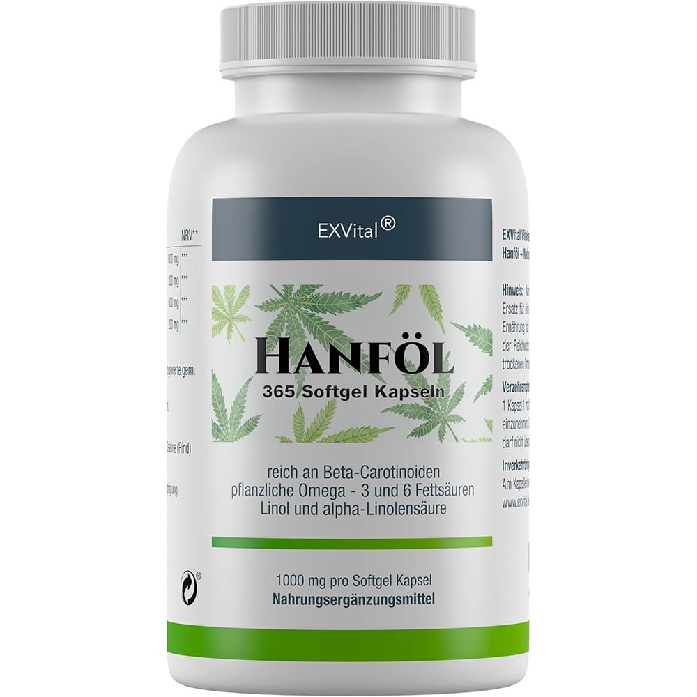 Hanfl Kapseln kaufen: kaltgepresst, 1000mg, schneller Versand