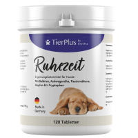 TierPlus Ruhezeit Tabletten für Hunde mit Baldrian und Ashwagandha TierPlus Ruhezeit Tabletten für Hunde mit Baldrian und Ashwagandha
