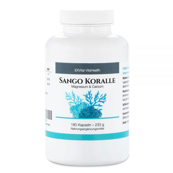 Sango Meereskoralle von EXVital VitaHealth, 180 vegane Kapseln