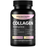Collagen Hyaluronsäure Komplex, 120 Kapseln 1000mg Kollagen von EXVital Collagen Hyaluronsäure Komplex, 120 Kapseln 1000mg Kollagen von EXVital