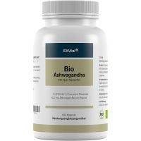 Bio Ashwagandha (Schlafbeere) hochdosiert und vegan von EXVital, 180 Kapseln Bio Ashwagandha (Schlafbeere) hochdosiert und vegan von EXVital, 180 Kapseln